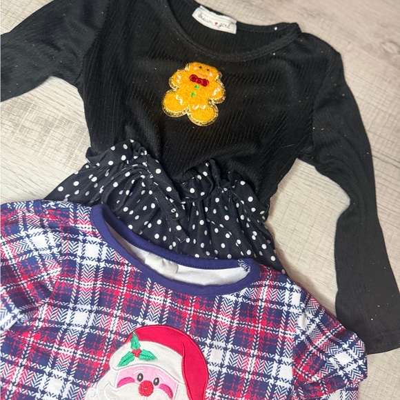 Festive Kids' Dresses with Holiday Designs Bundle of 3 Age 2-3 Girls - Picture 2 of 5